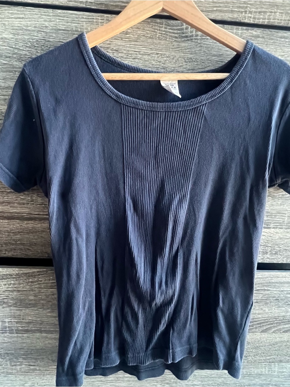 High Sierra Vintage Ribbed Knit Short Sleeve Top